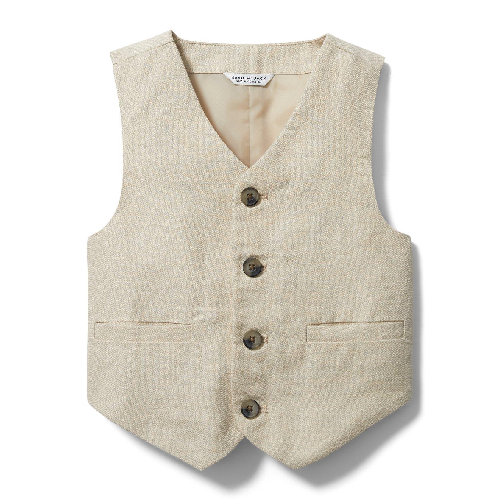 Linen Suit Vest image number 0