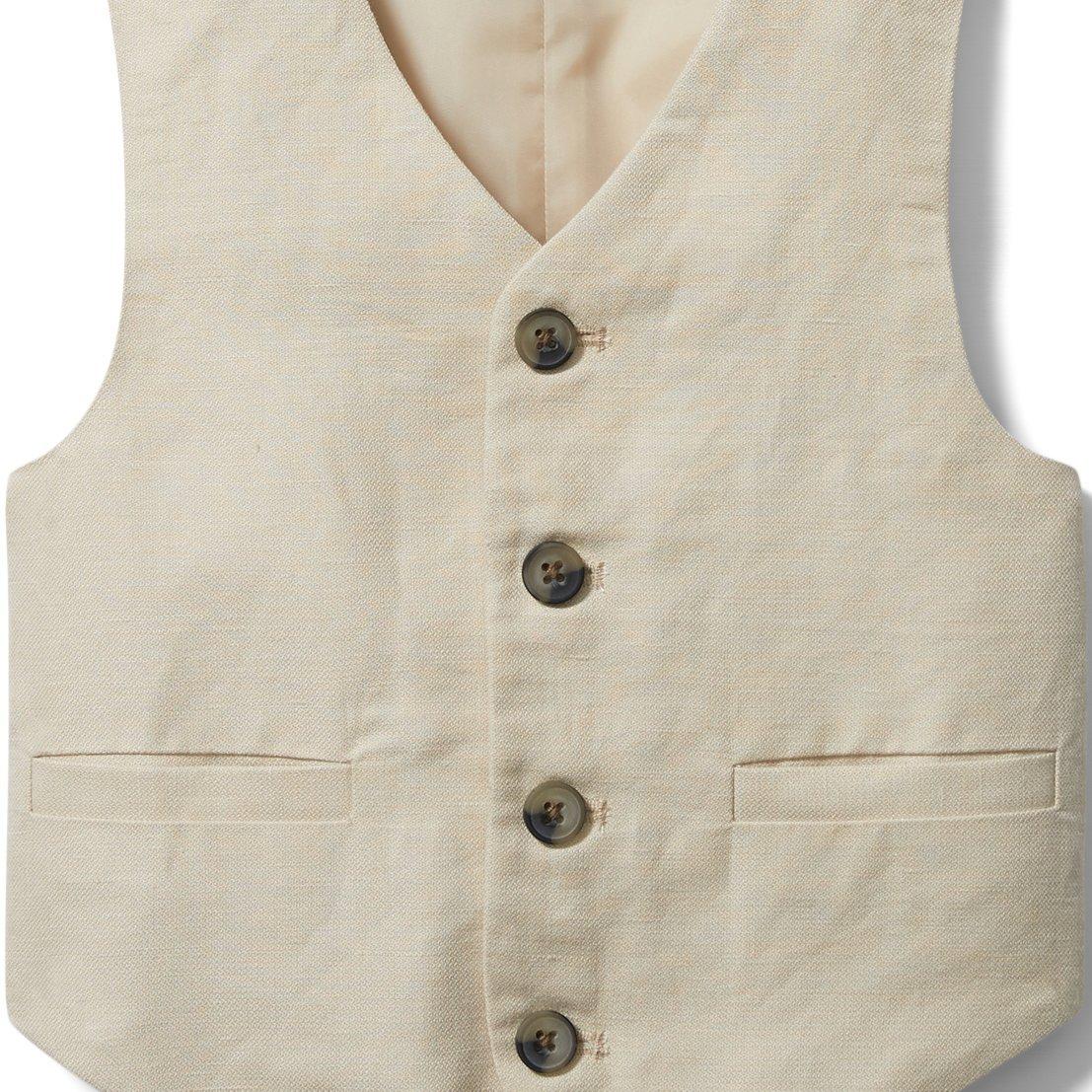 Linen Suit Vest image number 1