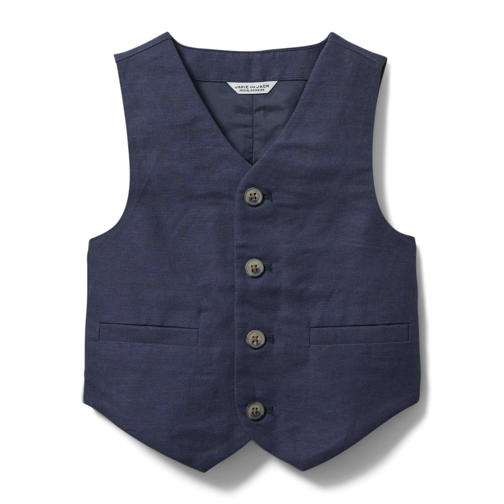Linen Suit Vest image number 0