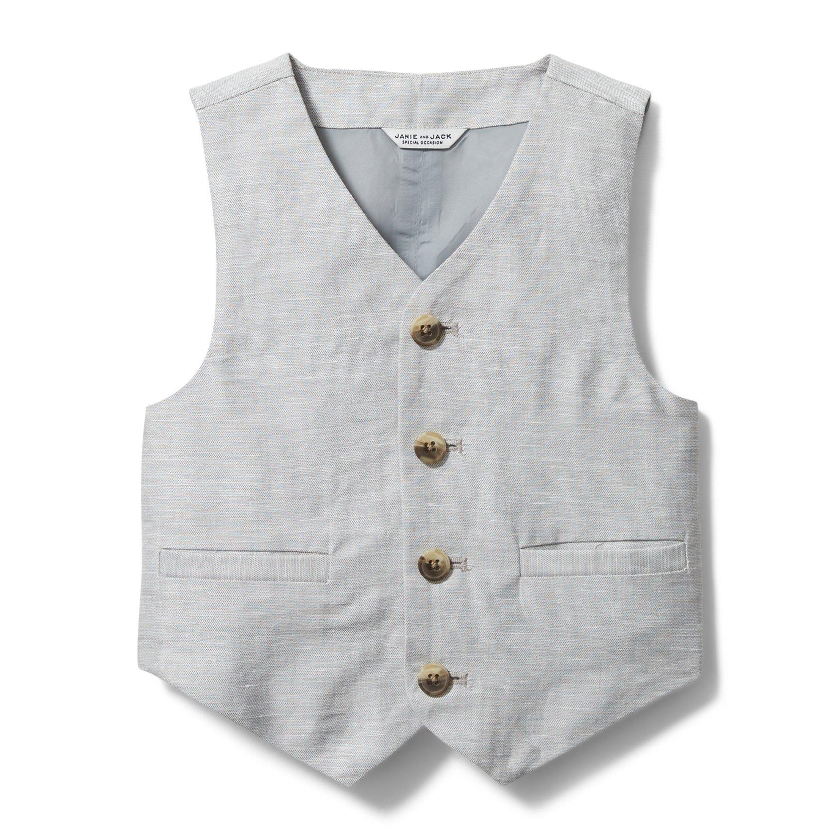 Linen Suit Vest image number 0