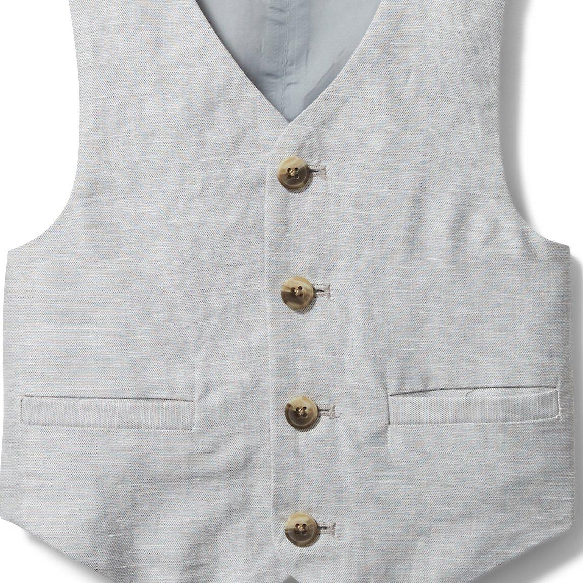 Linen Suit Vest image number 1