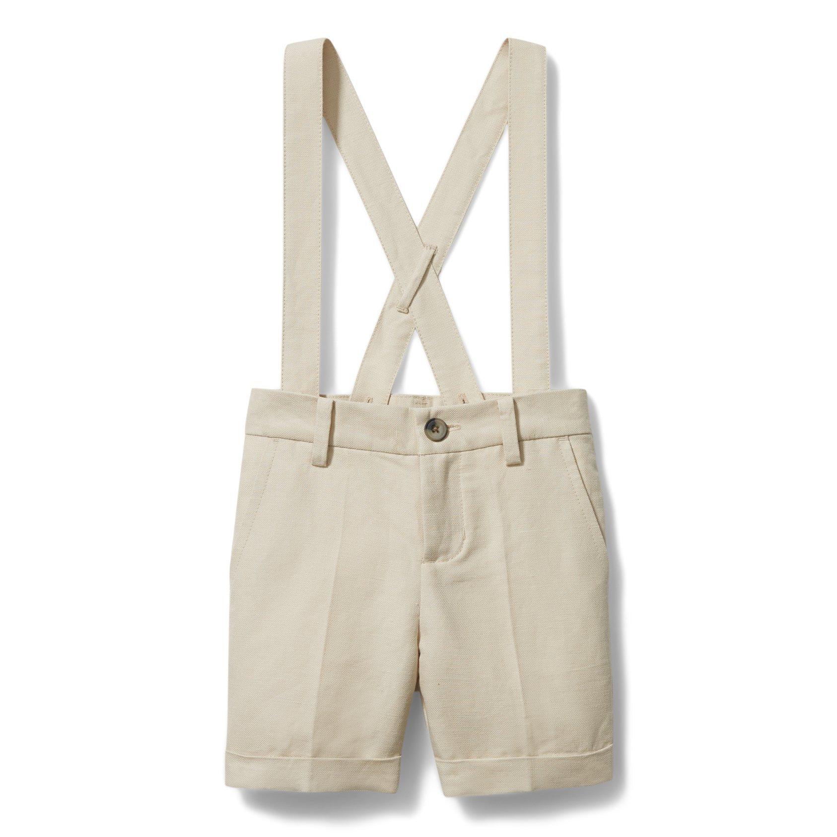 Linen Suspender Short image number 0