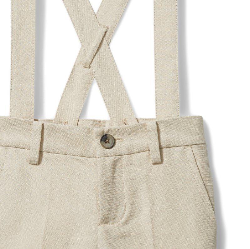 Linen Suspender Short image number 3