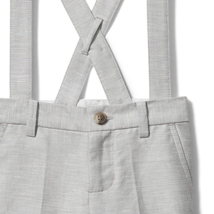 Linen Suspender Short image number 1