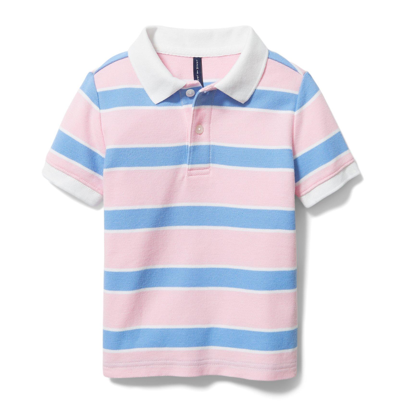 Striped Pique Polo image number 0