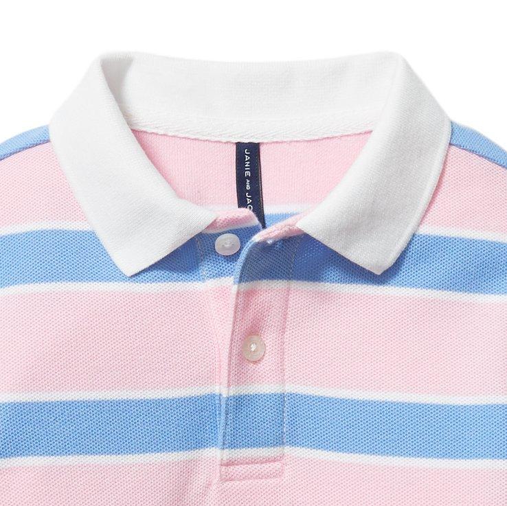 Striped Pique Polo image number 1