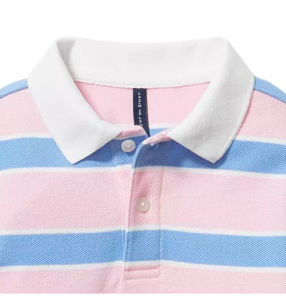 Striped Pique Polo image number 1