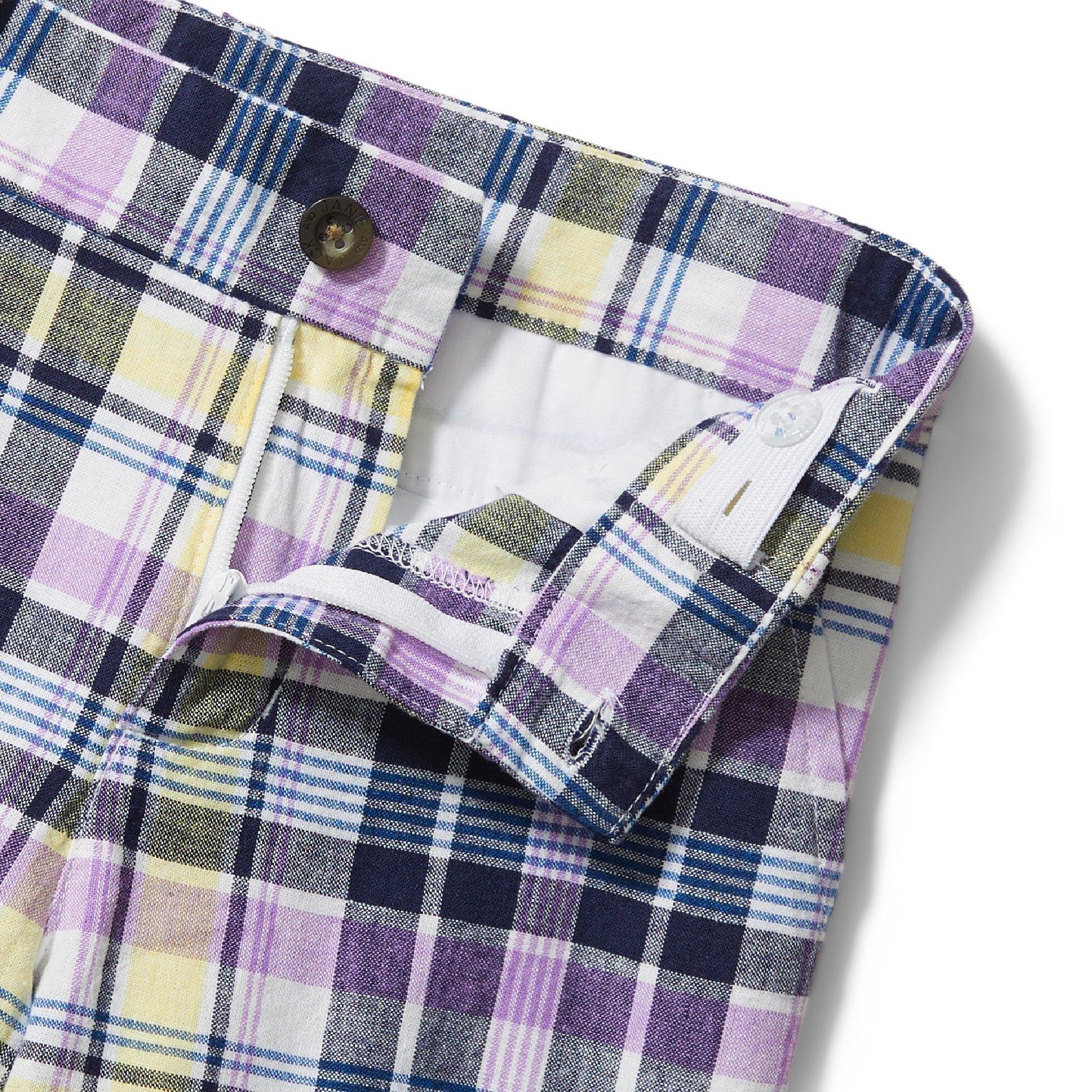 Plaid Linen Short image number 3