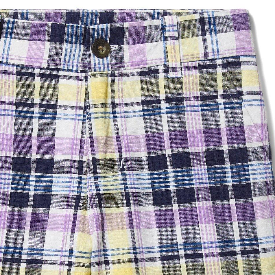 Plaid Linen Short image number 1