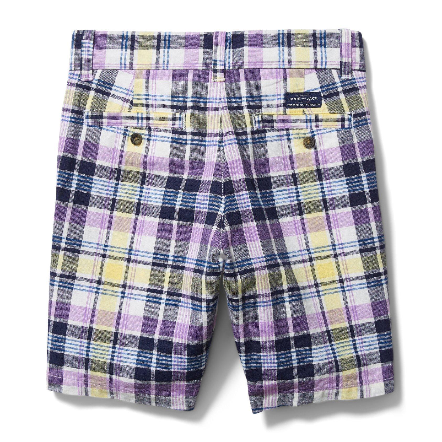 Plaid Linen Short image number 4