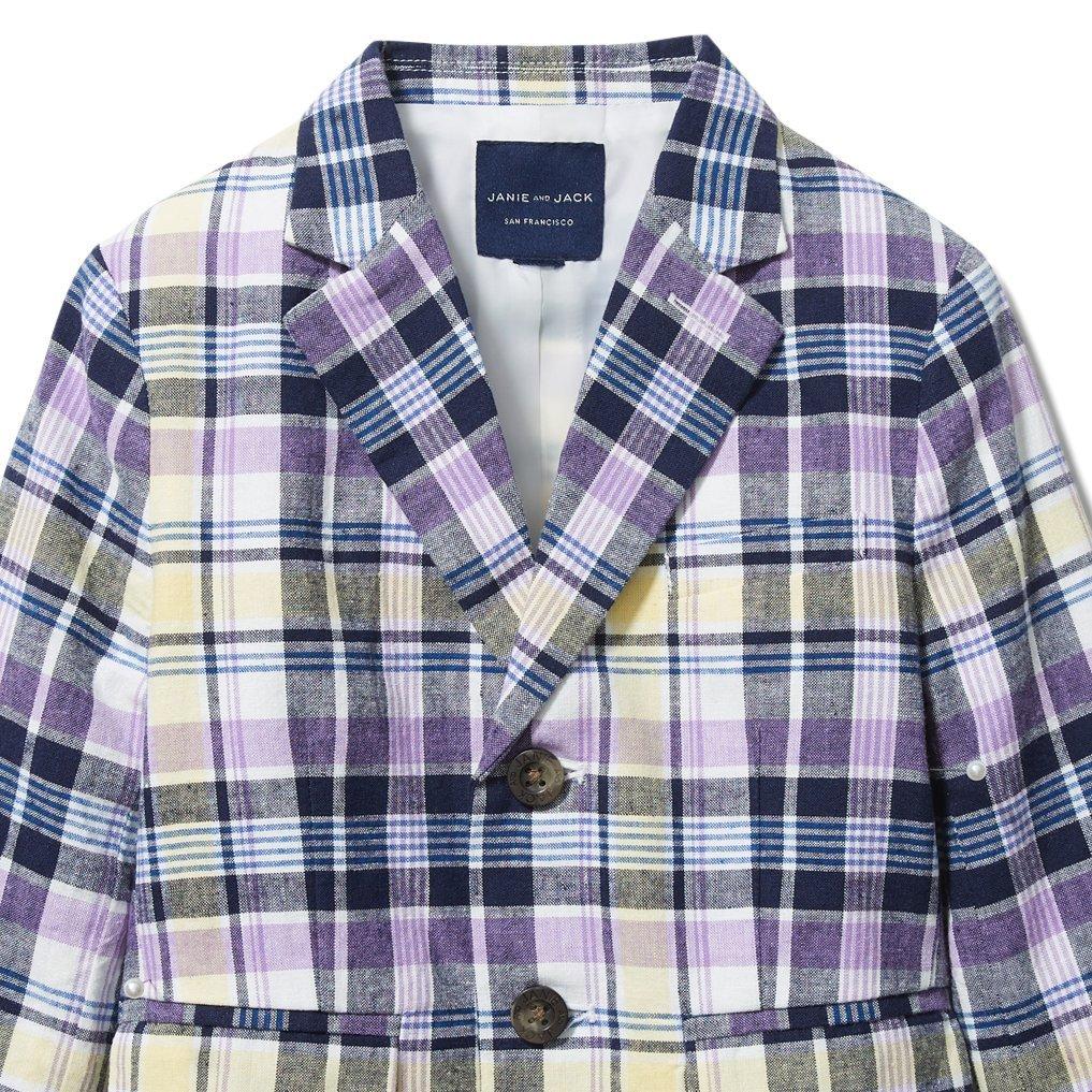 Plaid Linen Blazer image number 2