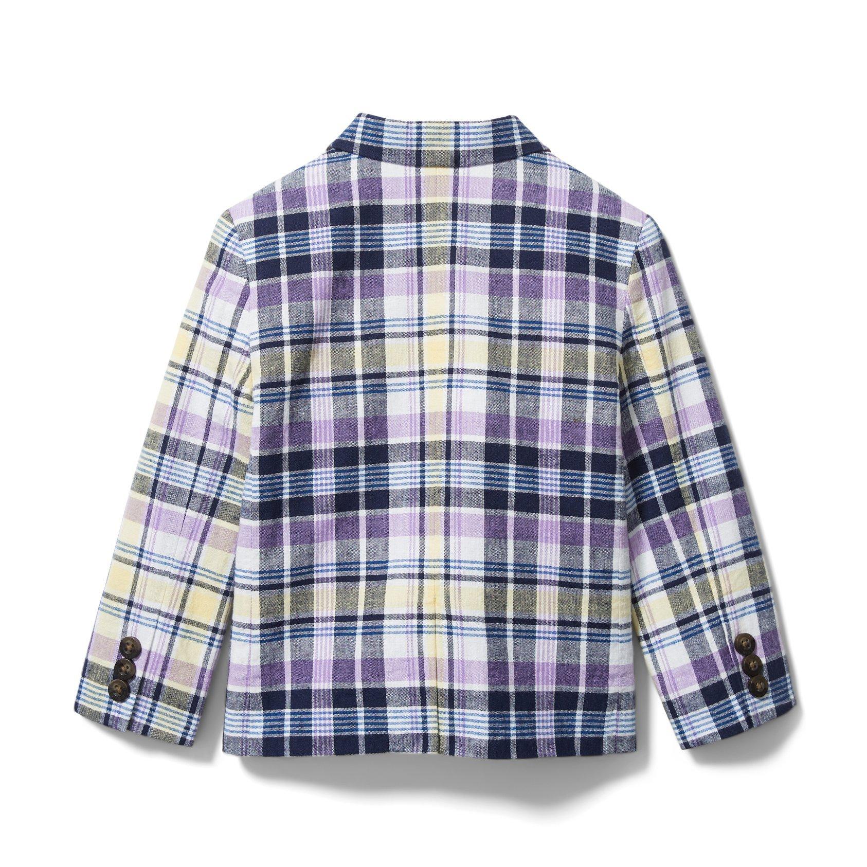 Plaid Linen Blazer image number 4