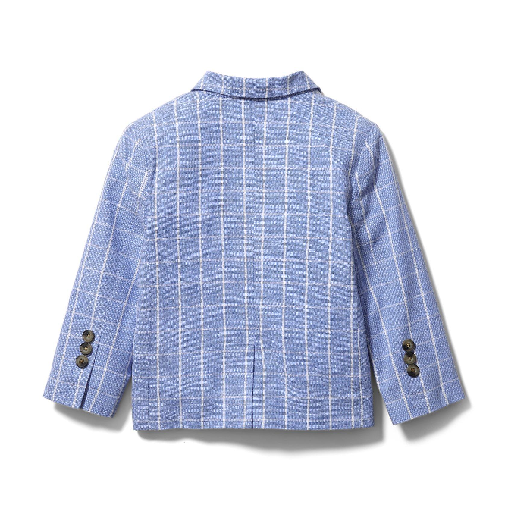 Windowpane Linen Blazer image number 3