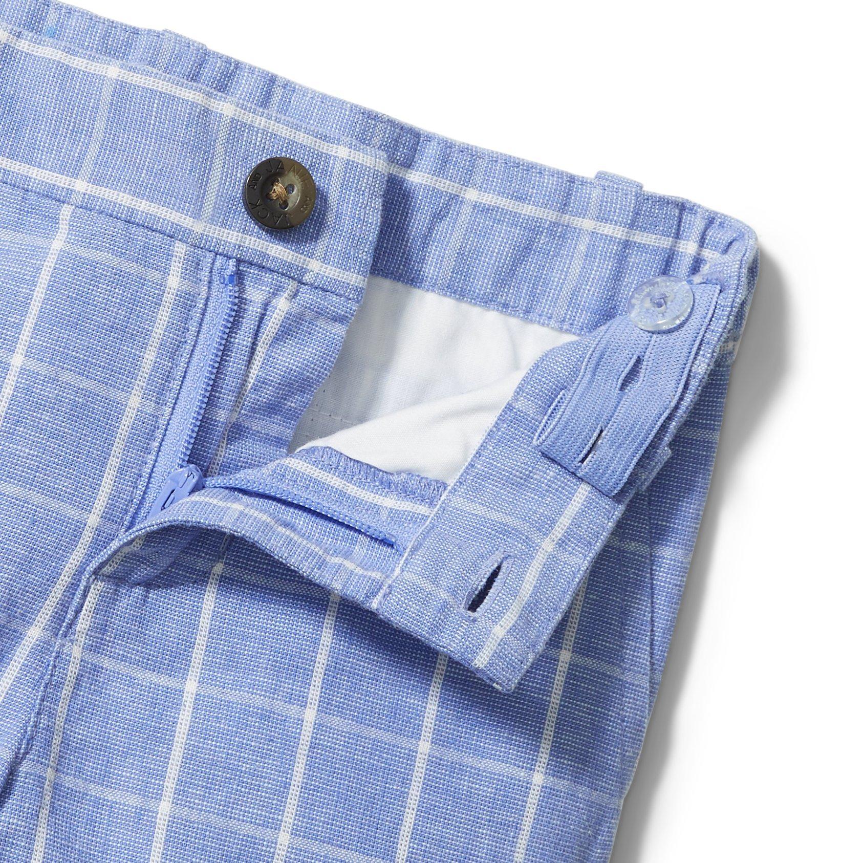Windowpane Linen Short image number 3