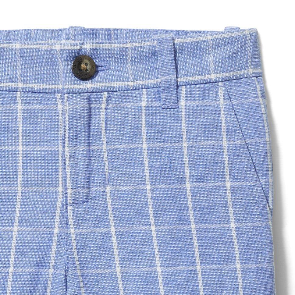 Windowpane Linen Short image number 2