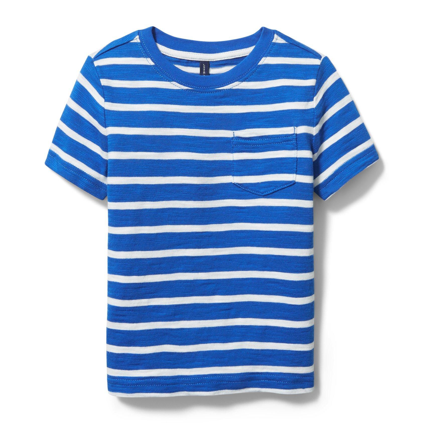 Striped Slub Pocket Tee image number 0