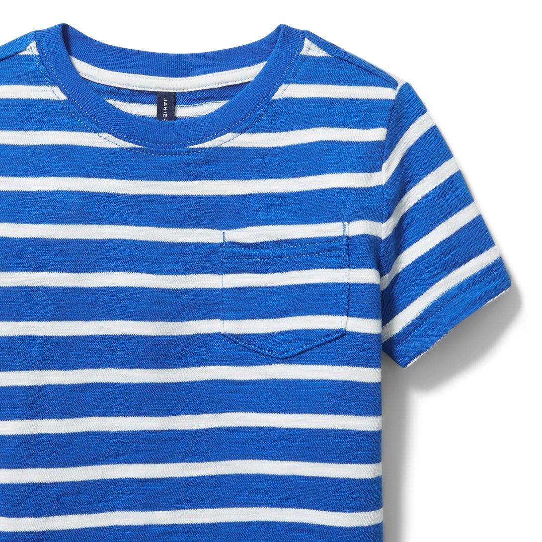 Striped Slub Pocket Tee image number 1