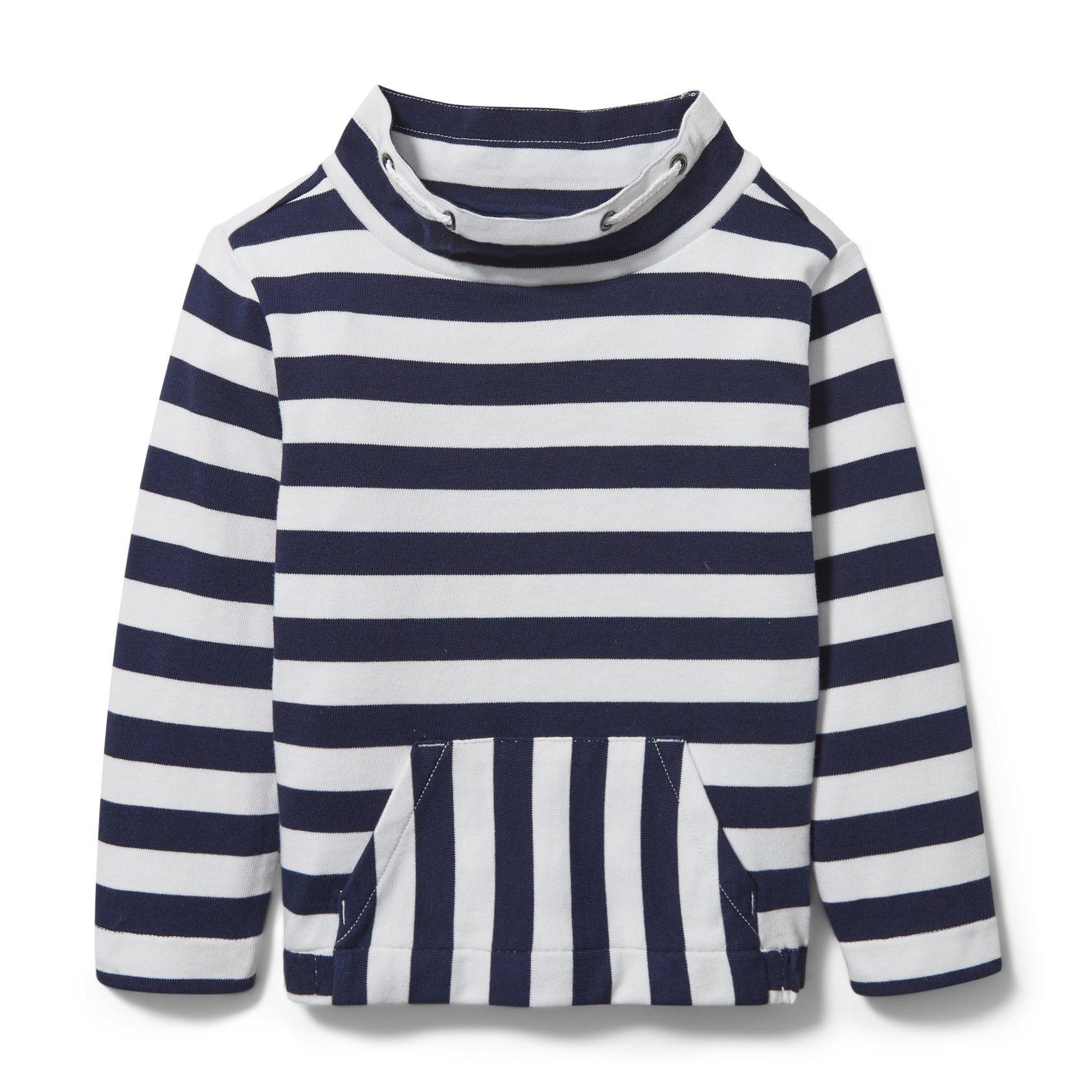 Striped Mock Neck Sweatshirt image number 0