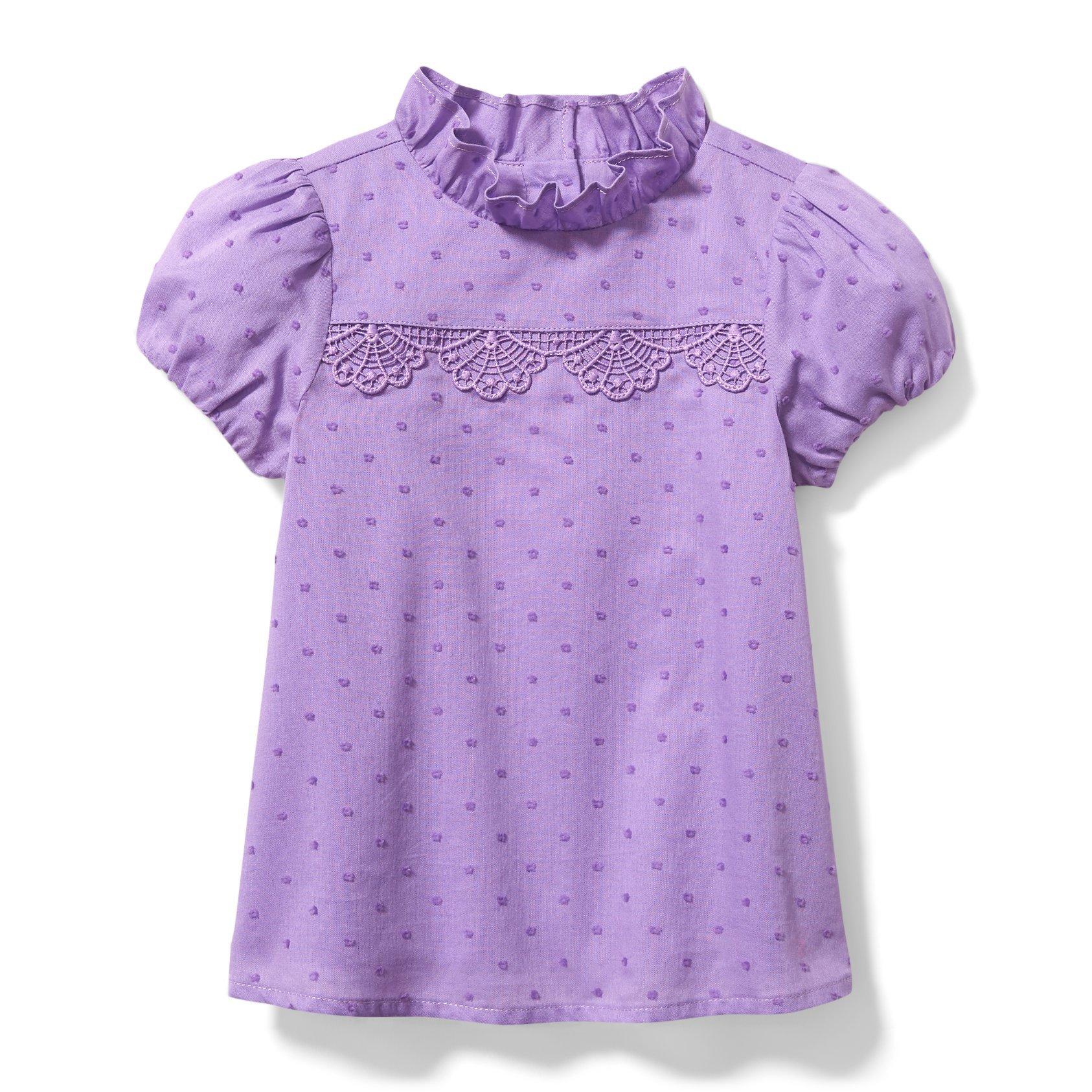 Swiss Dot Puff Sleeve Top image number 0