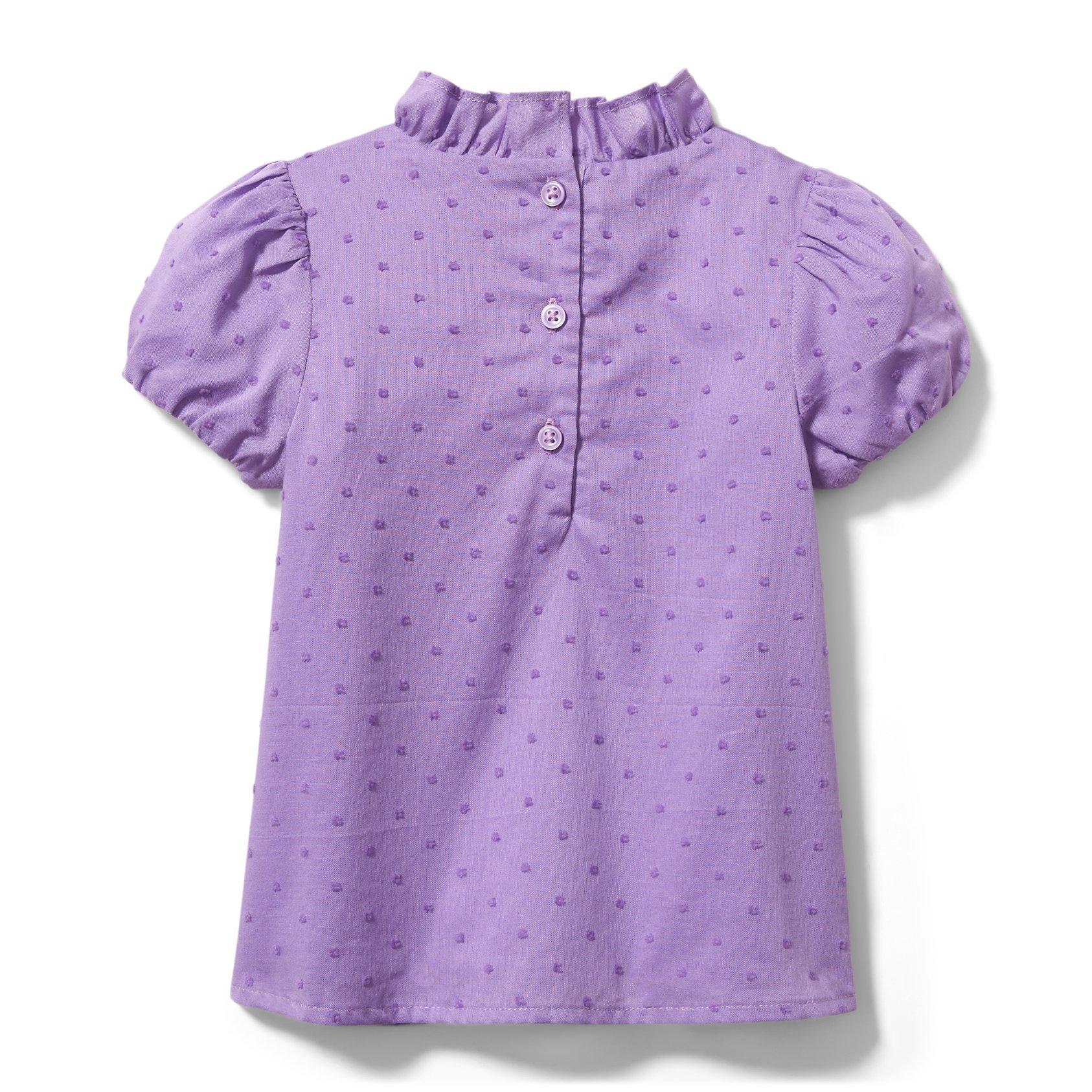 Swiss Dot Puff Sleeve Top image number 2