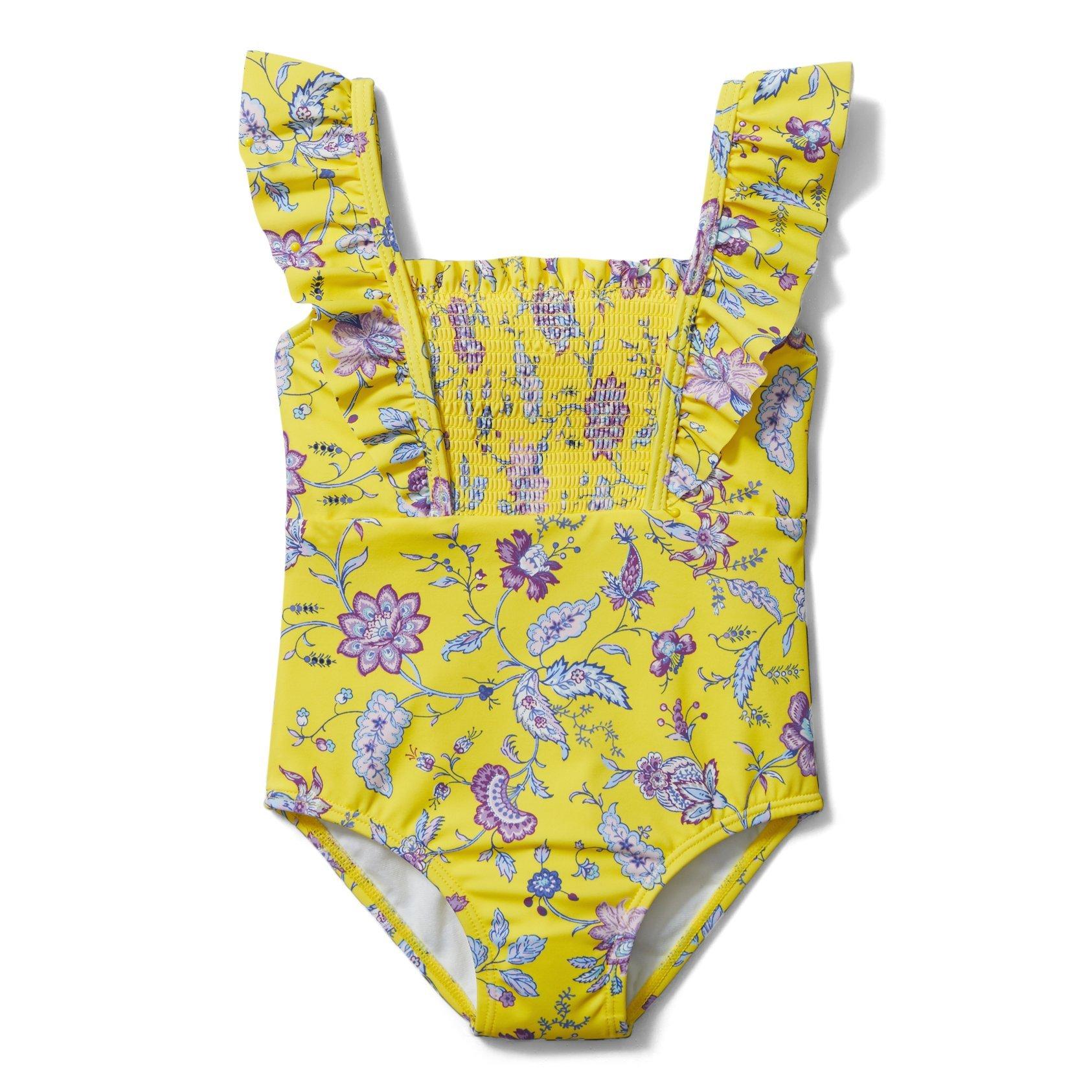 Floral Ruffle Sleeve Swimsuit image number 0