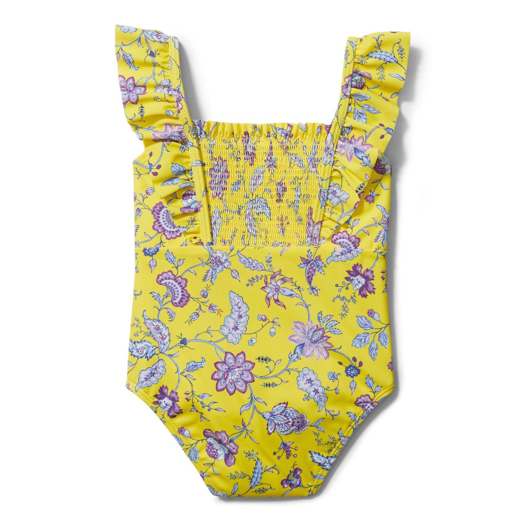Floral Ruffle Sleeve Swimsuit image number 2