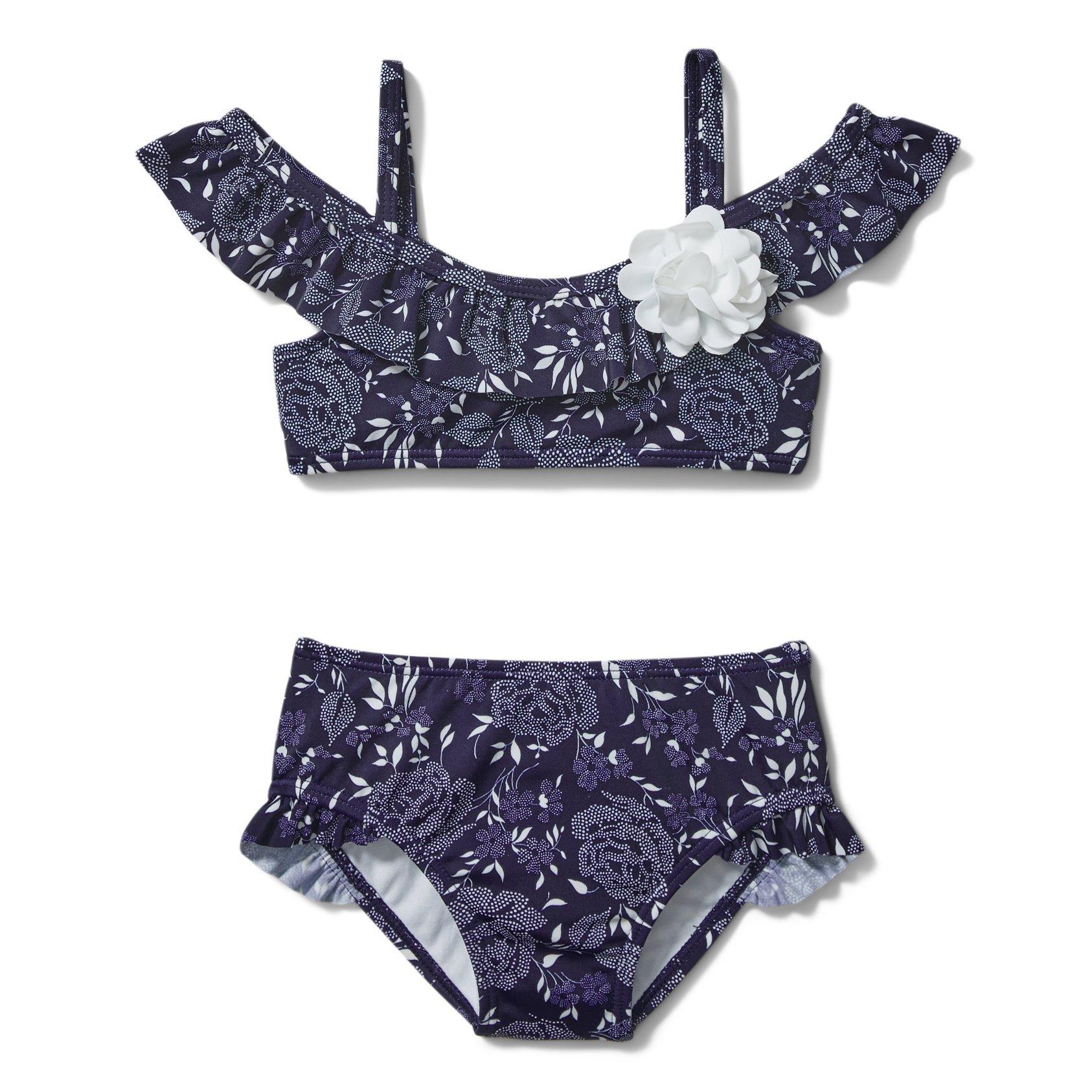 Floral Cold Shoulder 2-Piece Swimsuit image number 0