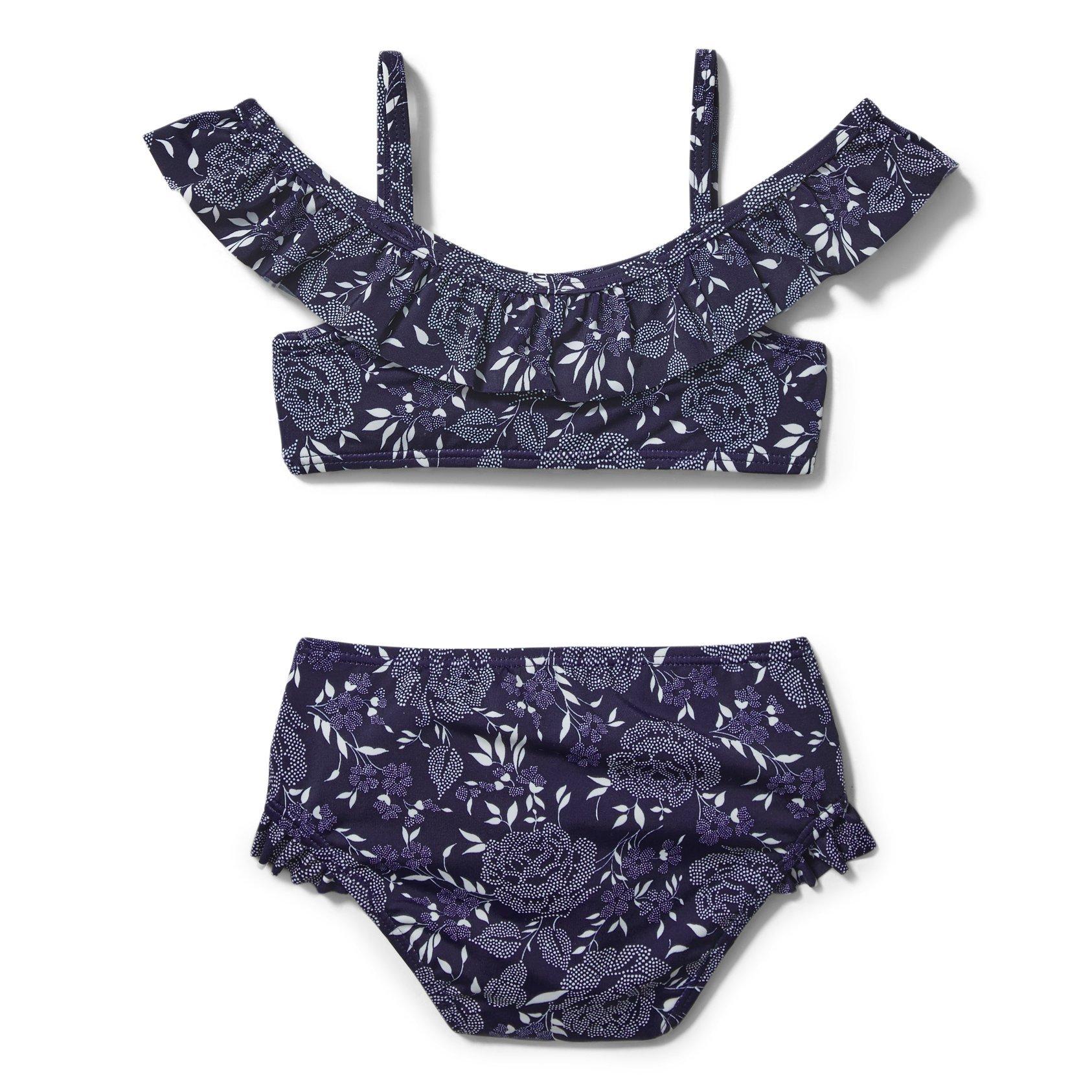 Floral Cold Shoulder 2-Piece Swimsuit image number 2