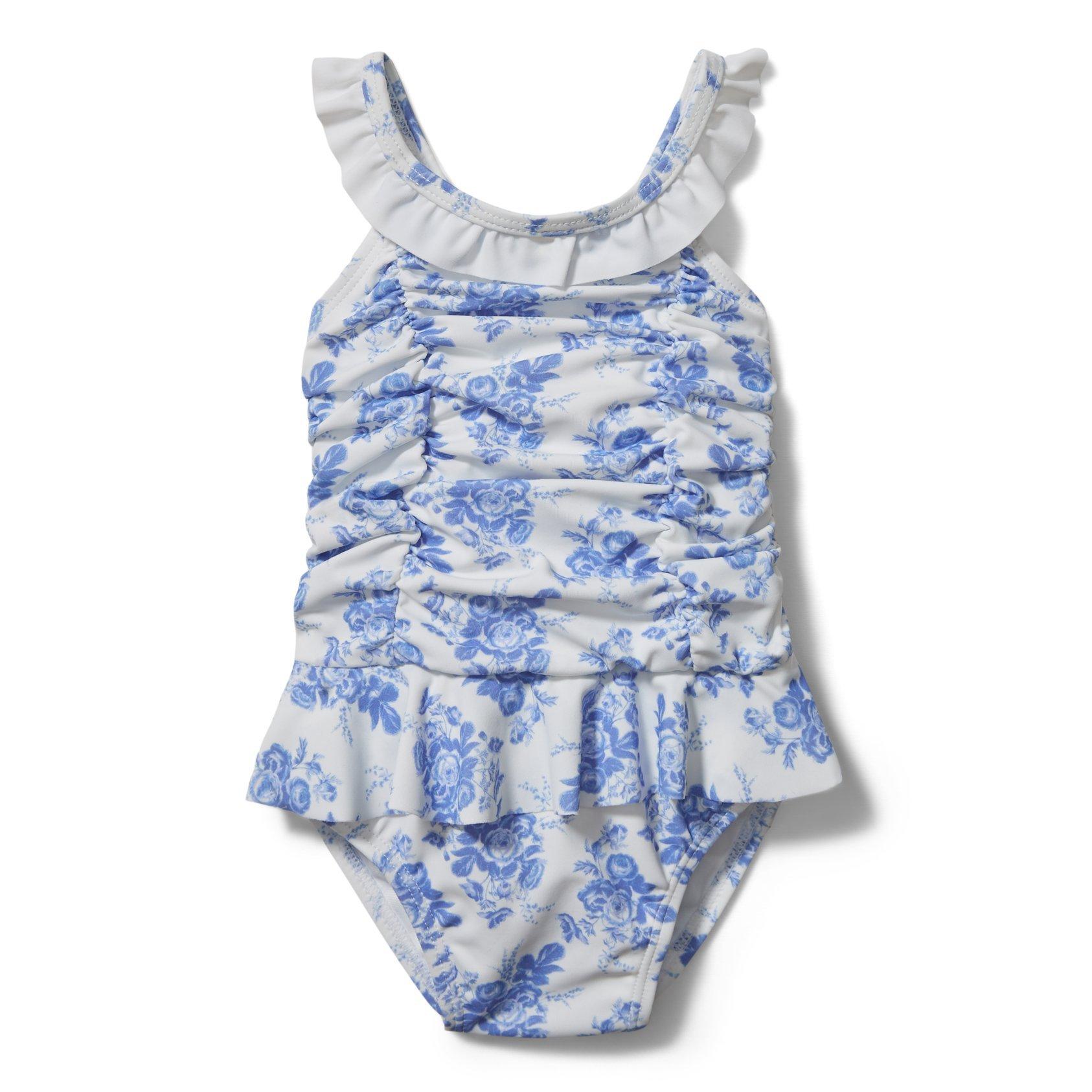Baby Floral Ruched Swimsuit image number 0