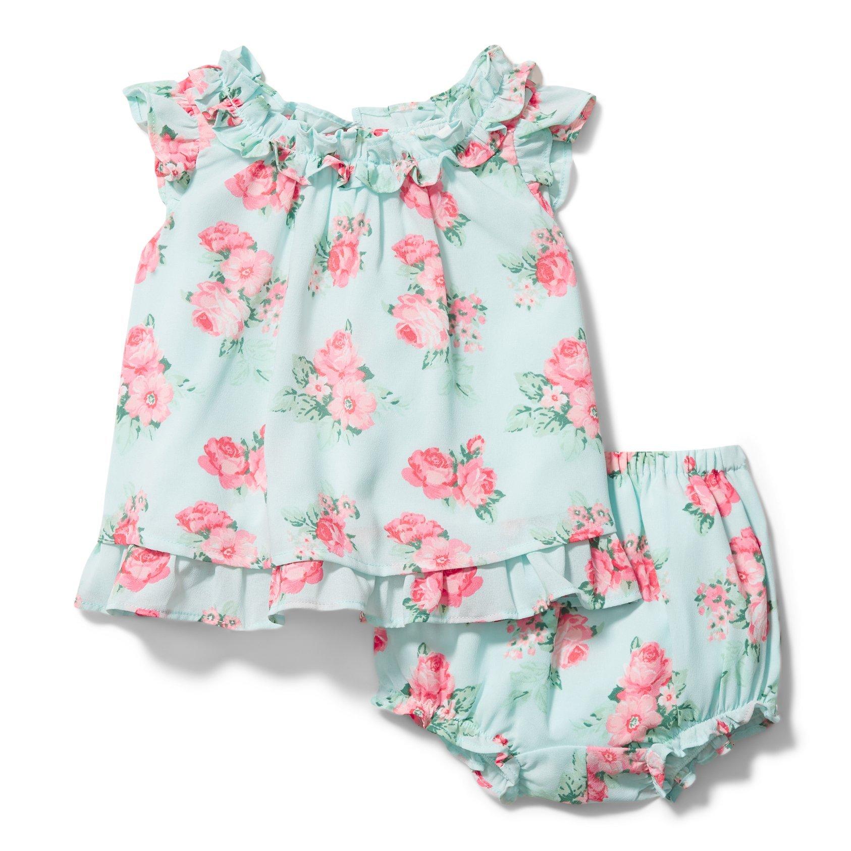 Baby Rose Chiffon Matching Set image number 0