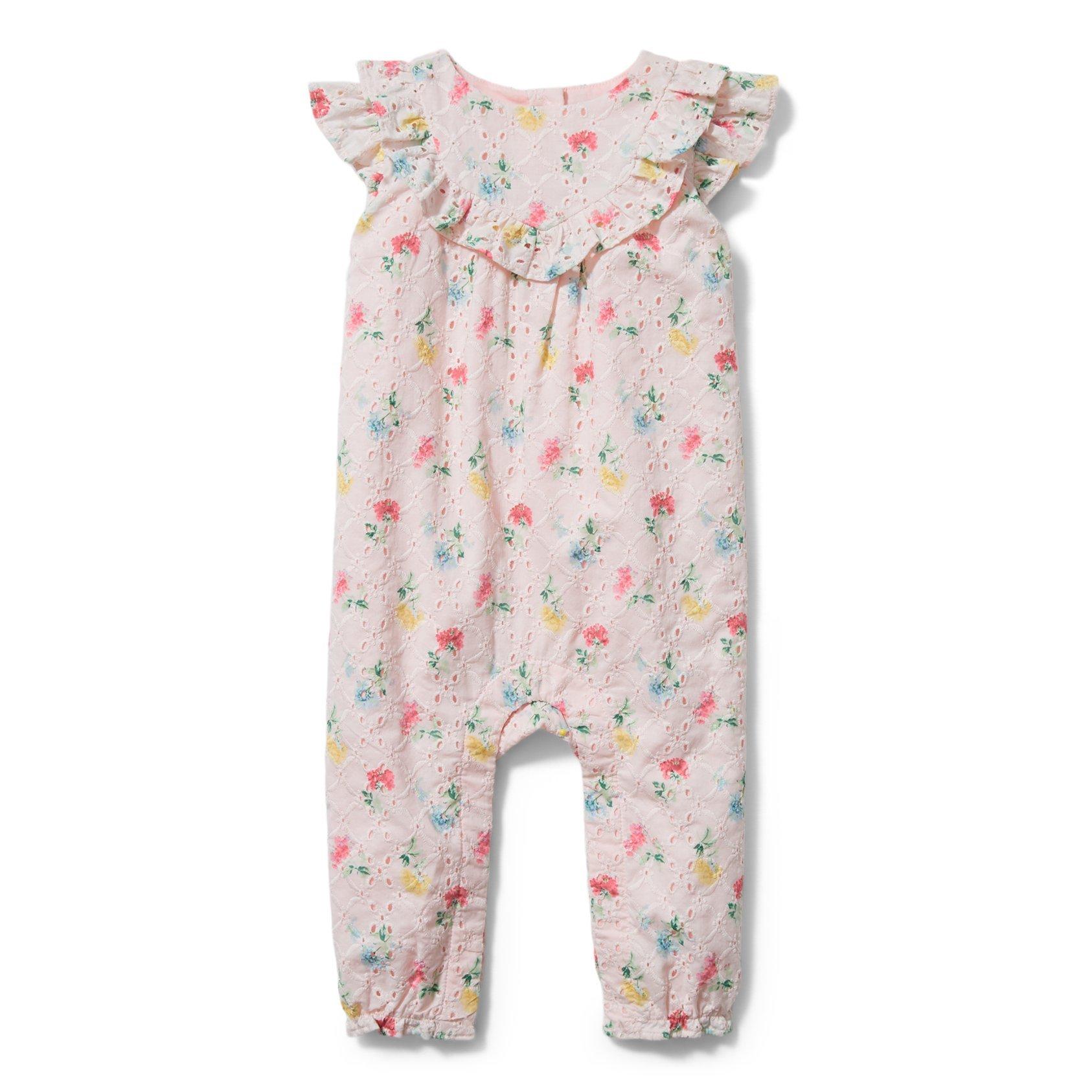 Baby Floral Eyelet 1-Piece image number 0