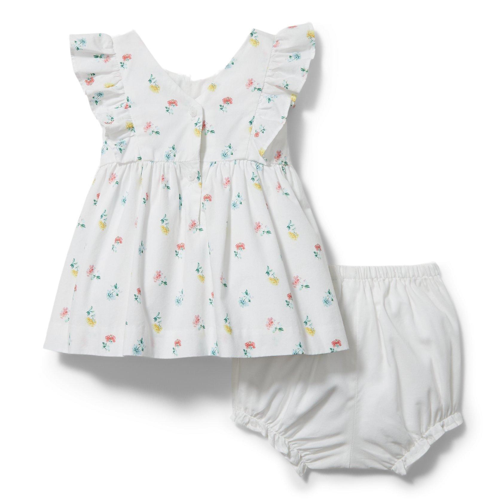 Baby Floral Ruffle Sleeve Matching Set image number 2