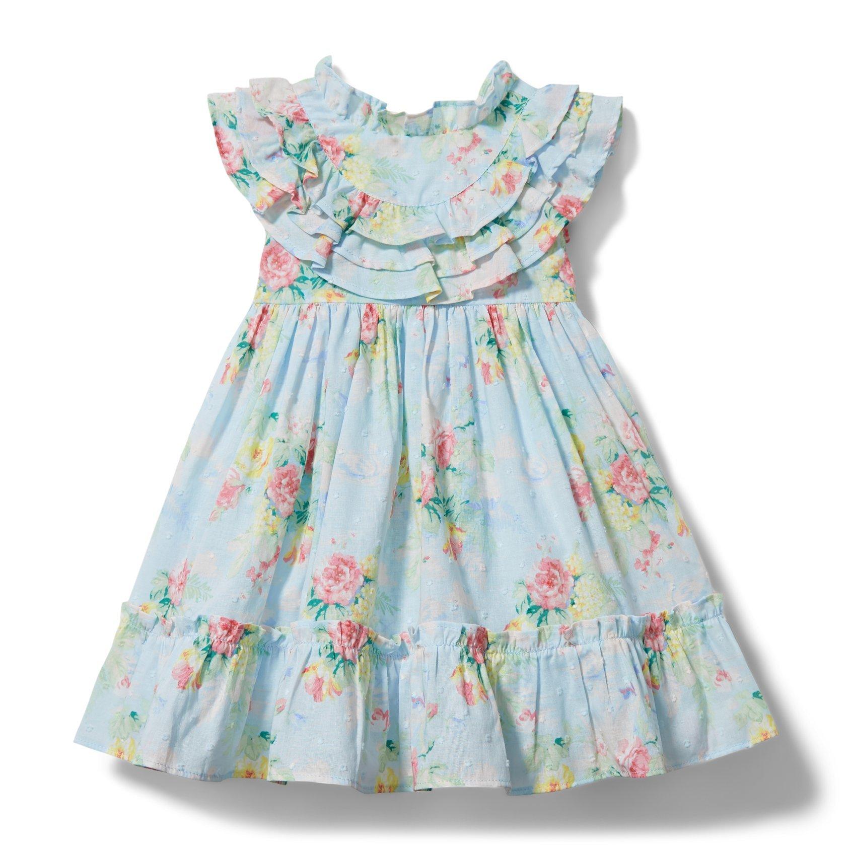 Baby Floral Swiss Dot Dress