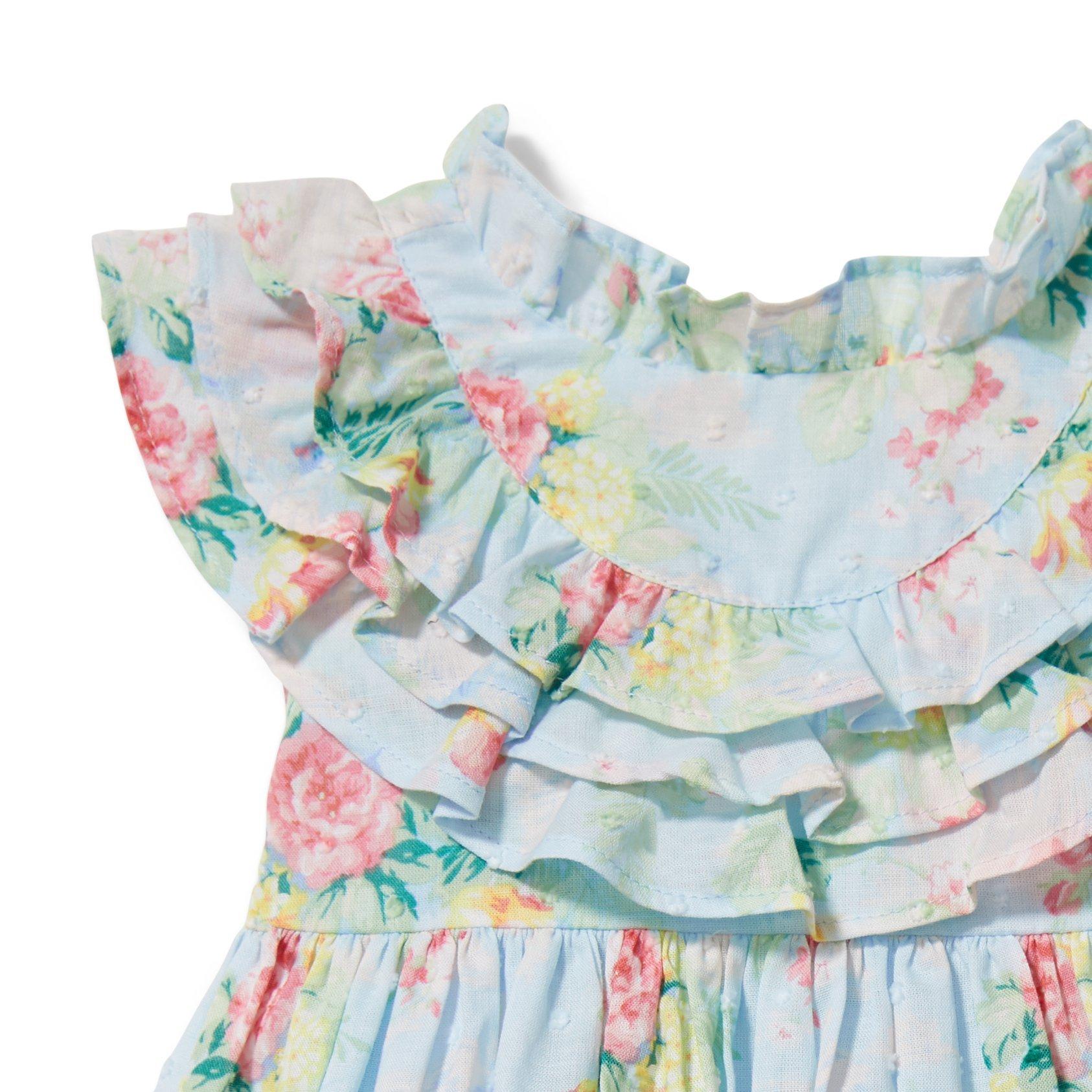 Baby Floral Swiss Dot Dress image number 2