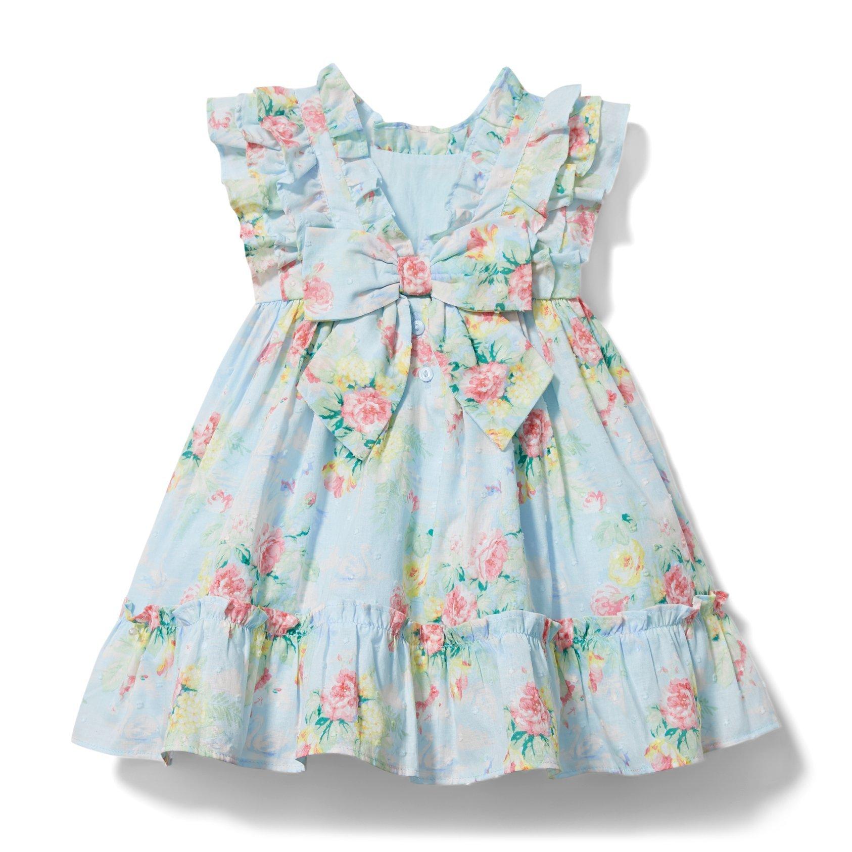 Baby Floral Swiss Dot Dress image number 4