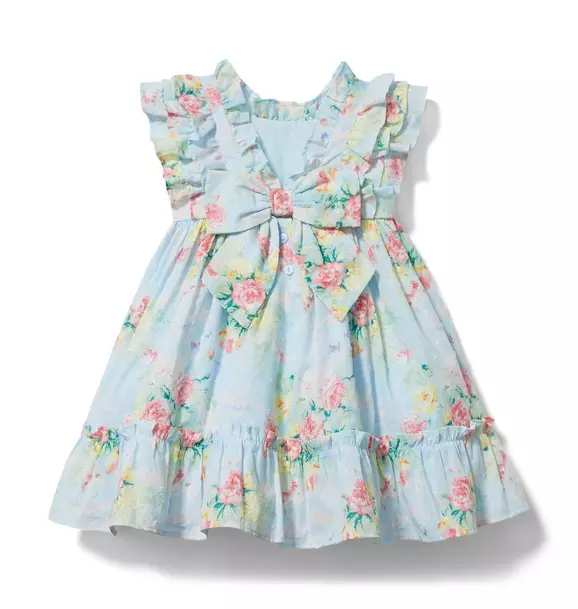 Baby Floral Swiss Dot Dress image number 4
