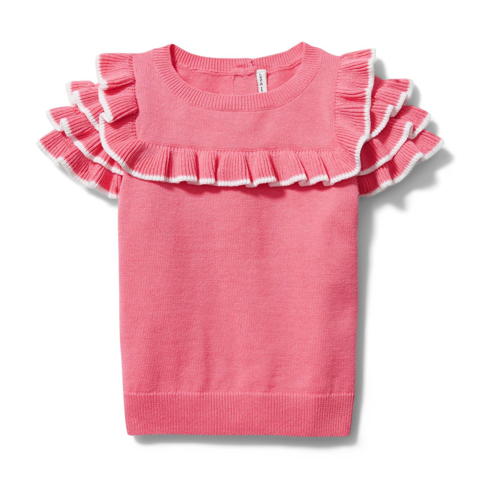 Ruffle Trim Sweater Top image number 0