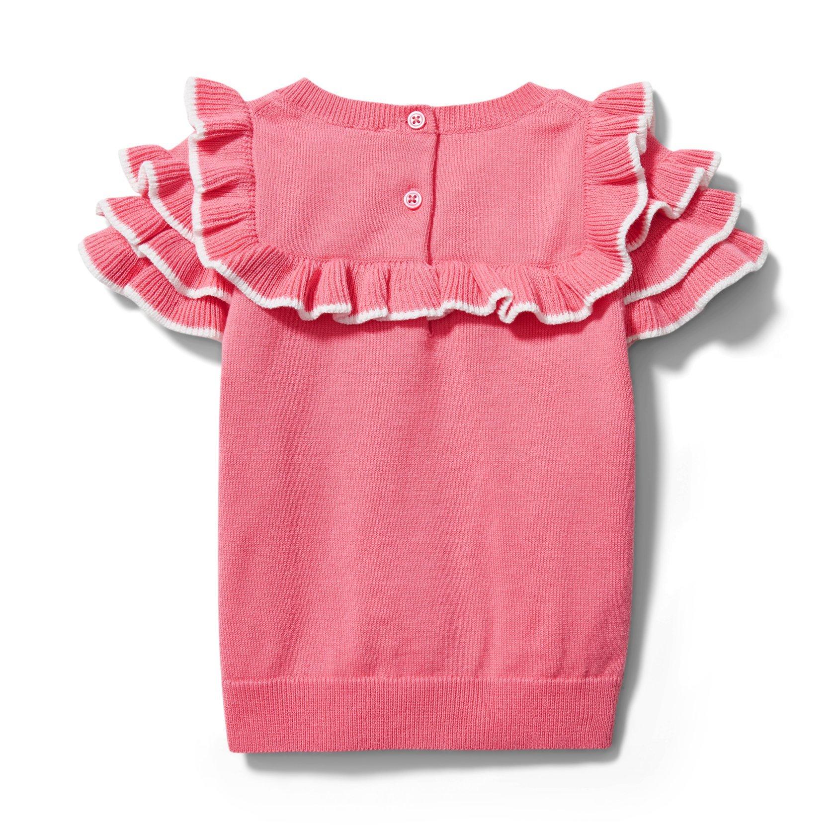 Ruffle Trim Sweater Top image number 2