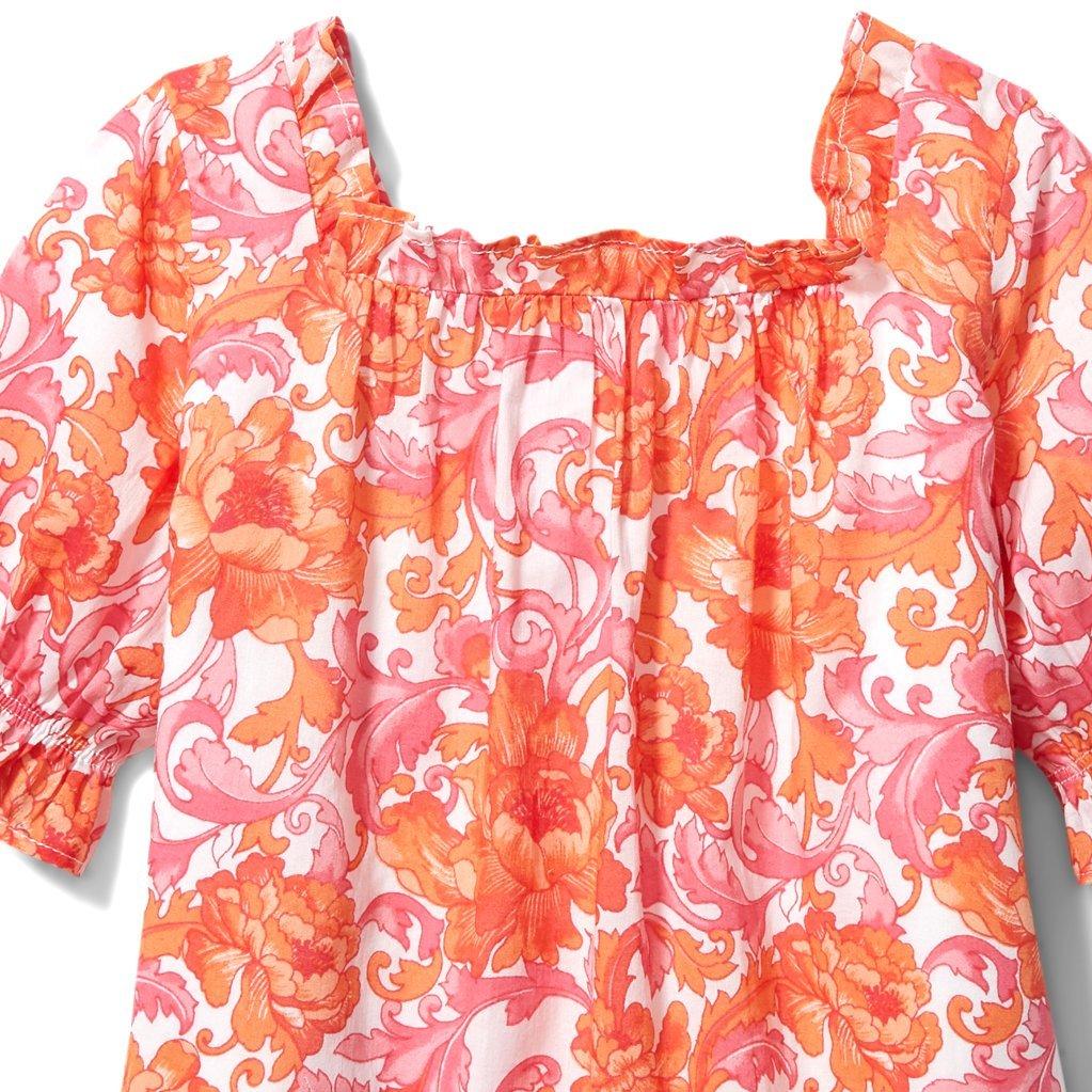 Floral Puff Sleeve Swing Top image number 2