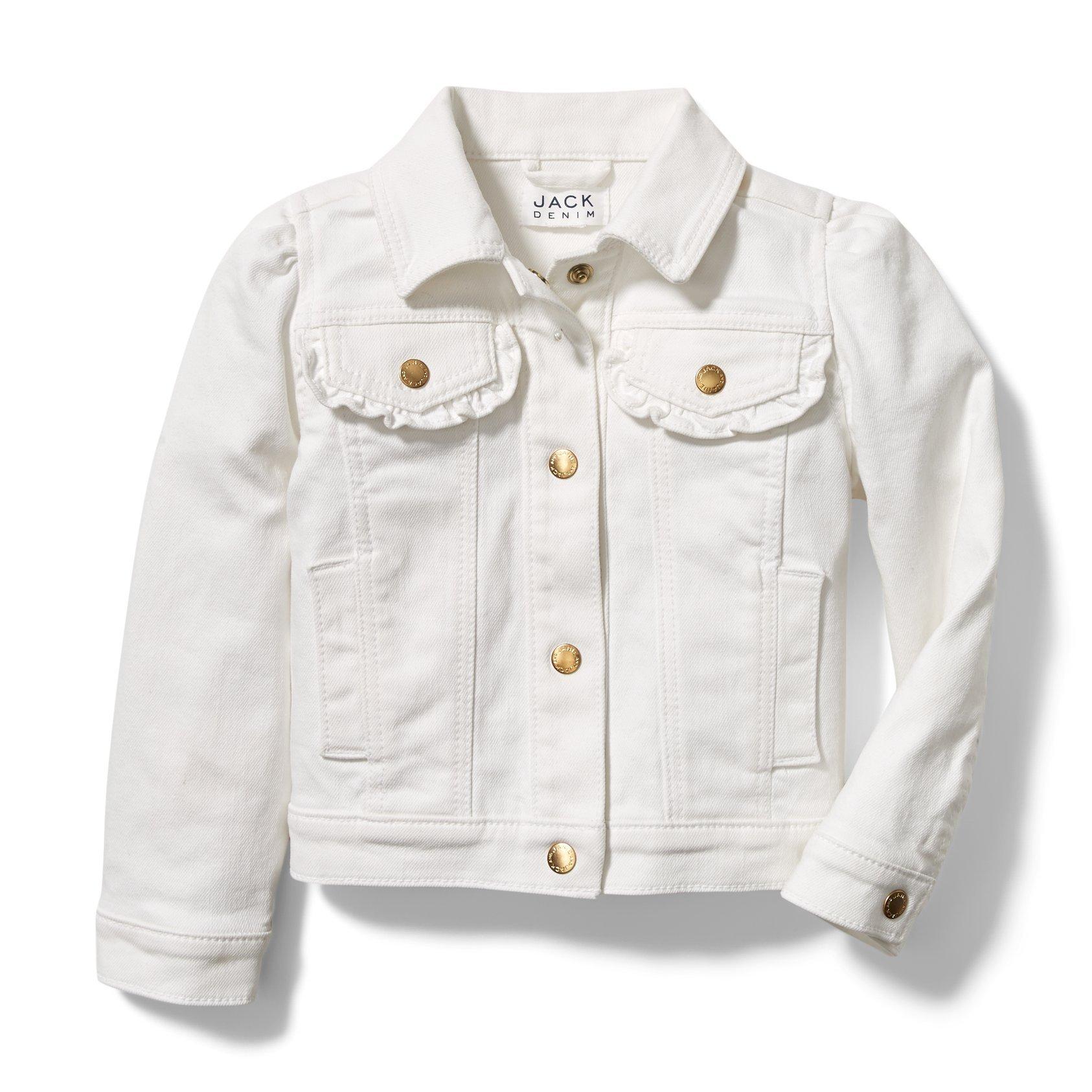 White jean jacket baby hot sale girl