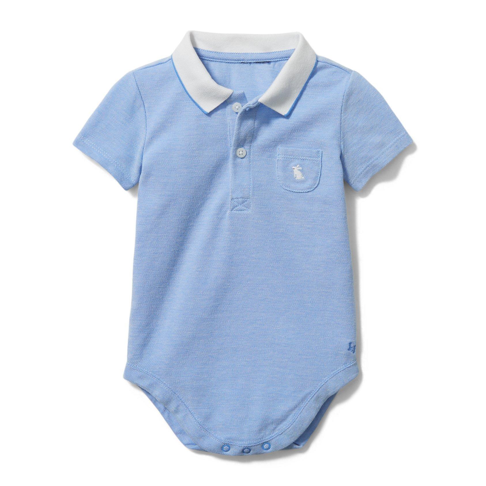 Baby Embroidered Polo Bodysuit image number 0