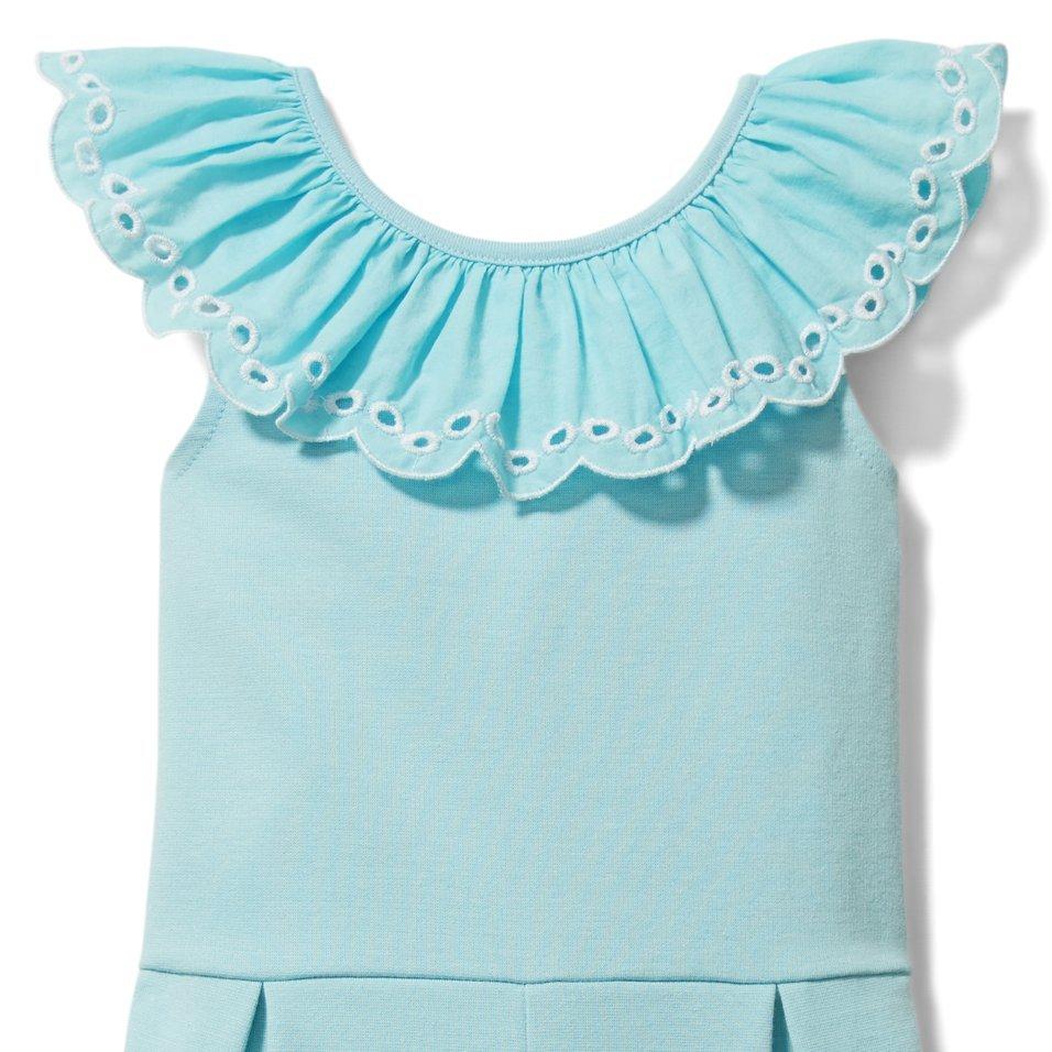 Ruffle Collar Romper image number 1