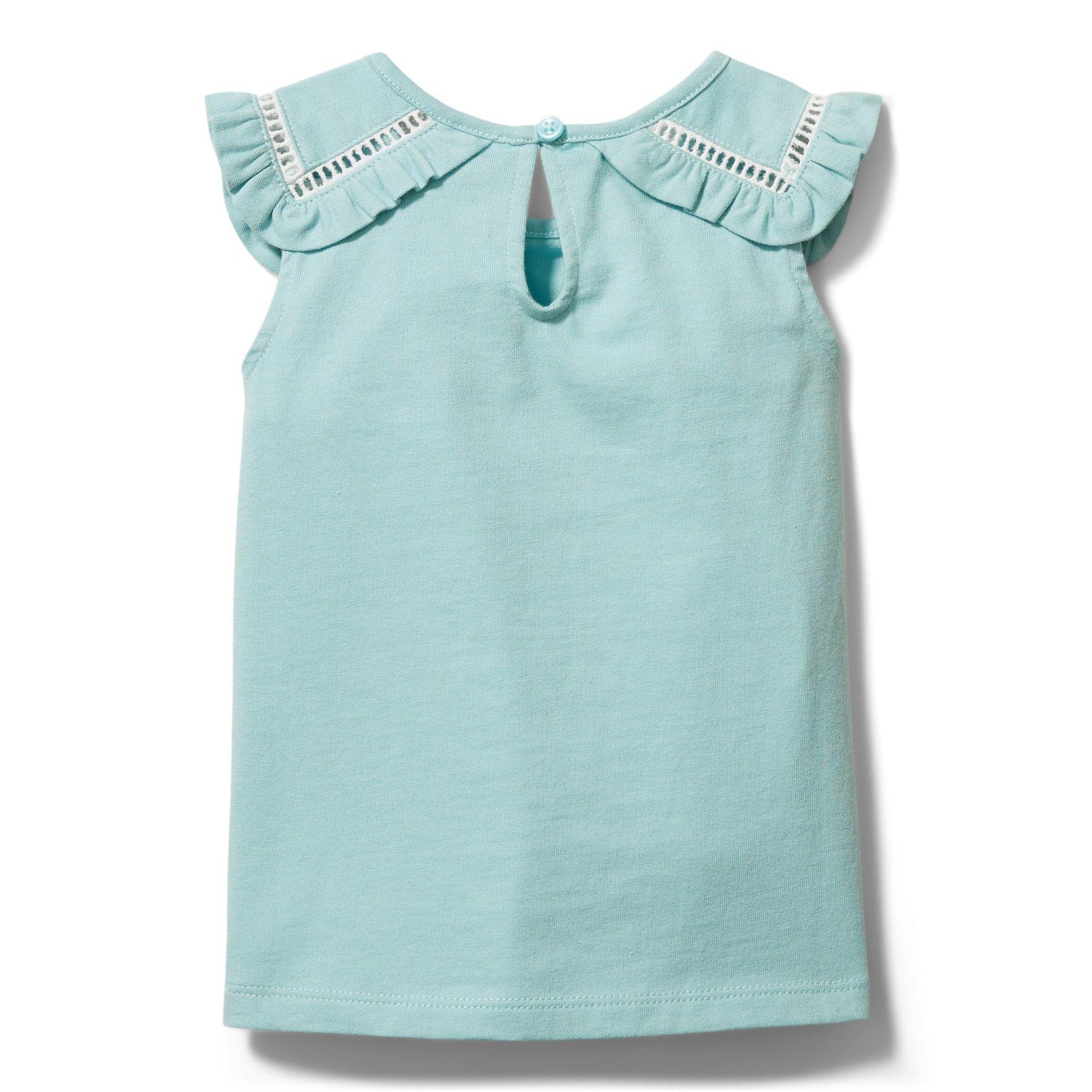 Ruffle Cutwork Sleeve Top image number 2