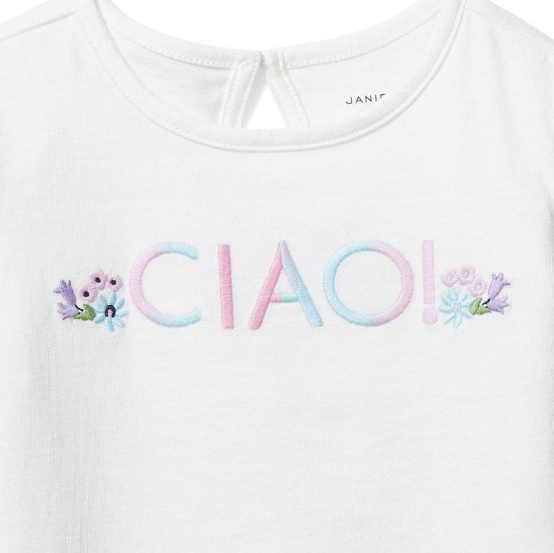 Ciao Ruffle Trim Tee image number 1