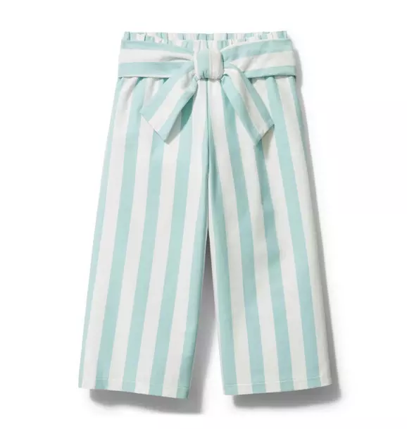 Girl White Stripe Striped Wide Leg Pant by Janie and Jack