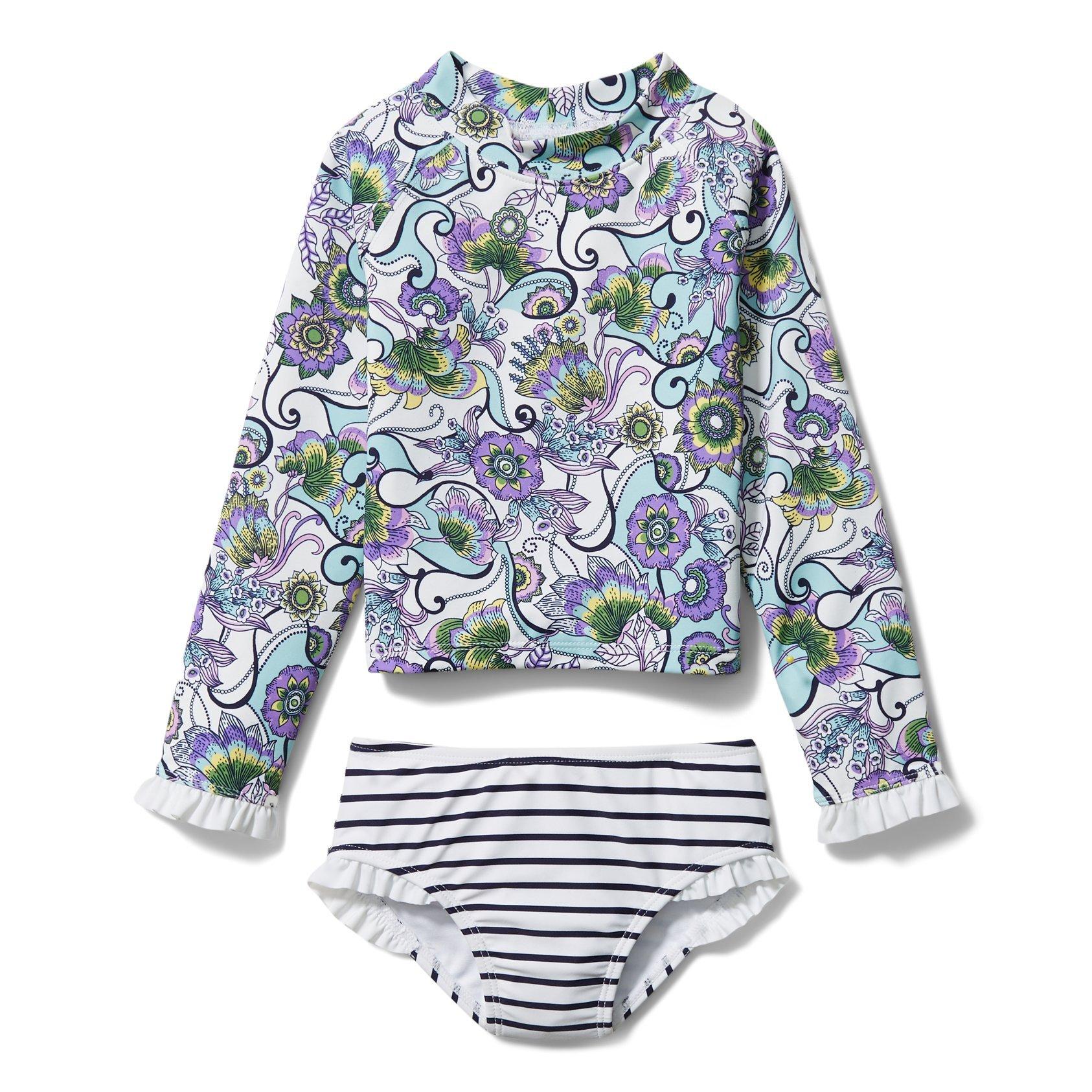 Paisley Rash Guard Set image number 0