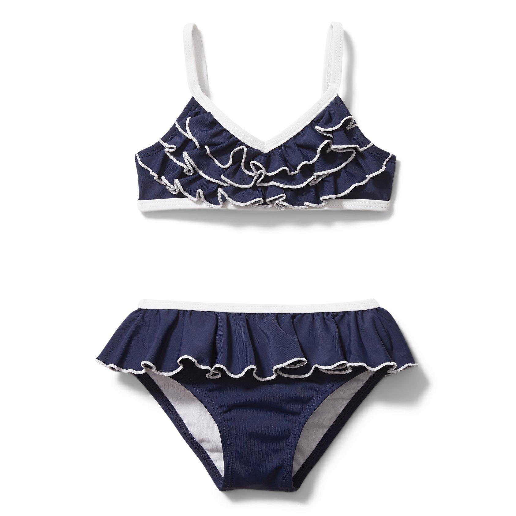 Ruffle Trim 2-Piece Swimsuit image number 0