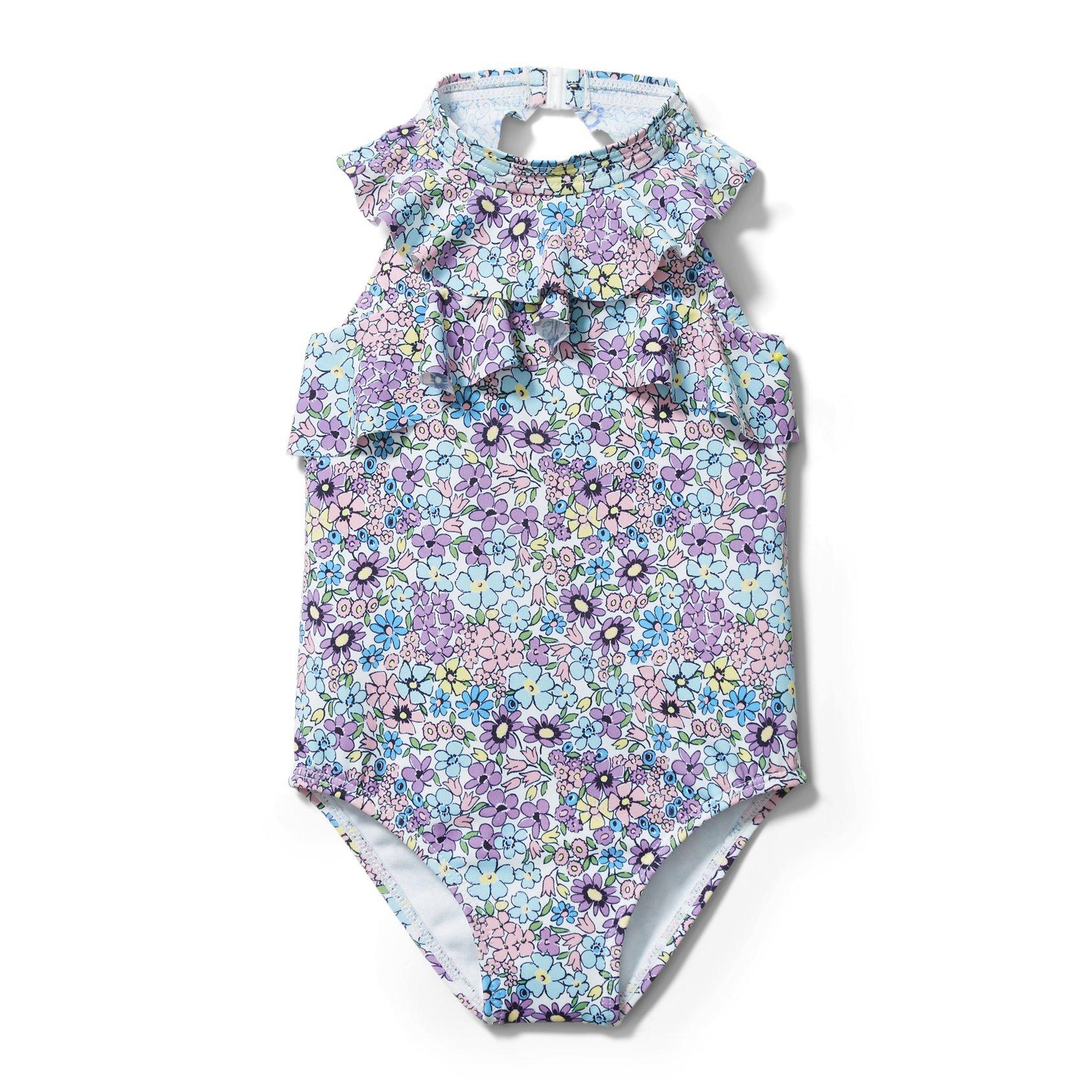 Ditsy Floral Ruffle Swimsuit