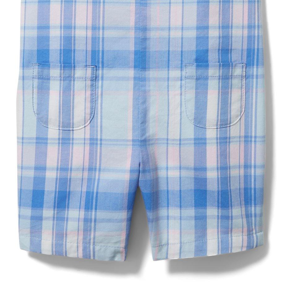 Baby Madras Plaid Shortall image number 3