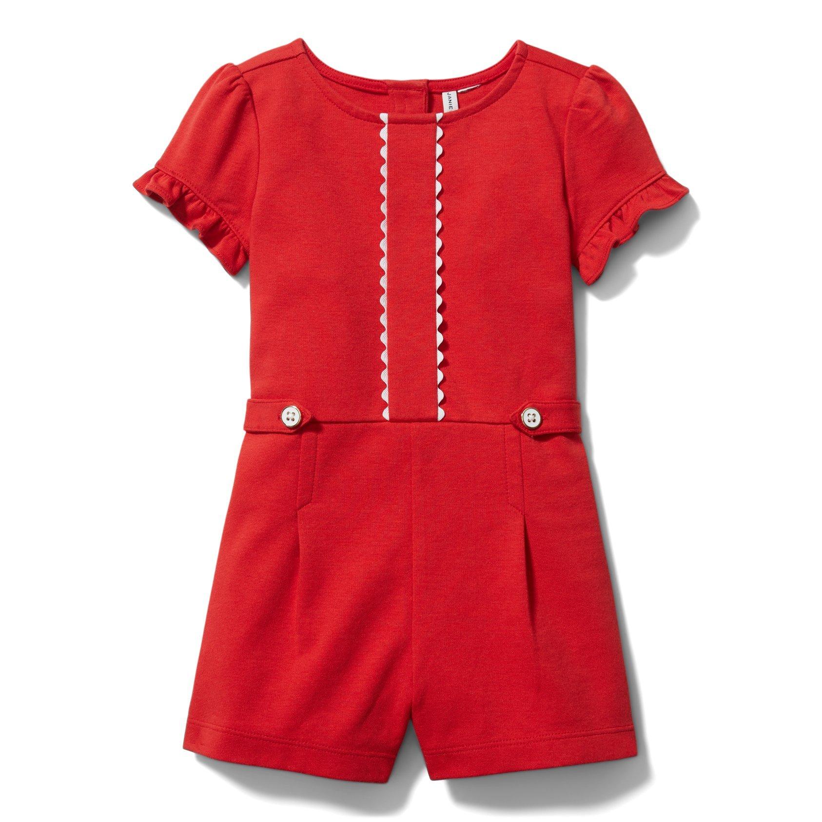 Ric Rac Puff Sleeve Romper image number 0